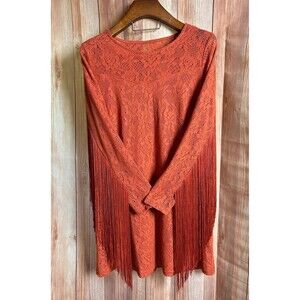 MIRANDA LAMBERT Brick Dress “Crochet” Fringe Dress Size L (Bx 5)